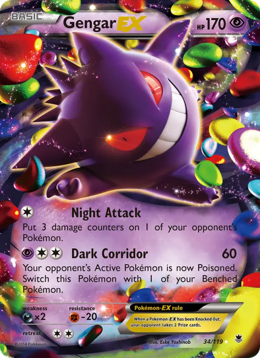 Gengar EX 34 Phantom Forces Pokesingles