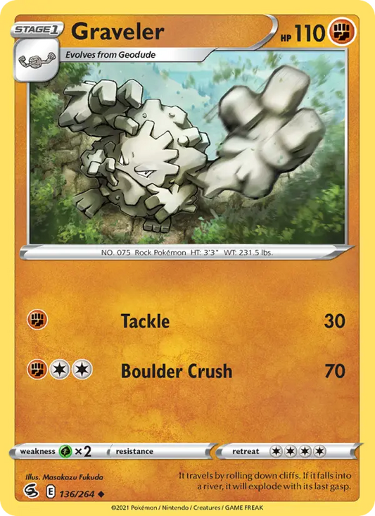 Graveler 136 Fusion Strike Pokesingles