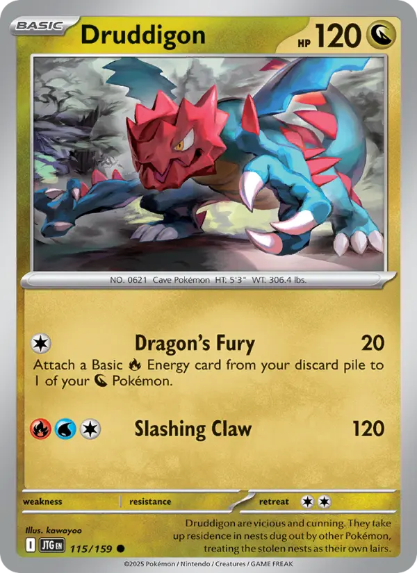 Druddigon 115 Journey Together Pokesingles