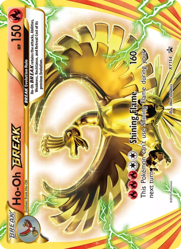 Ho-Oh BREAK XY154 XY Black Star Promos Pokesingles