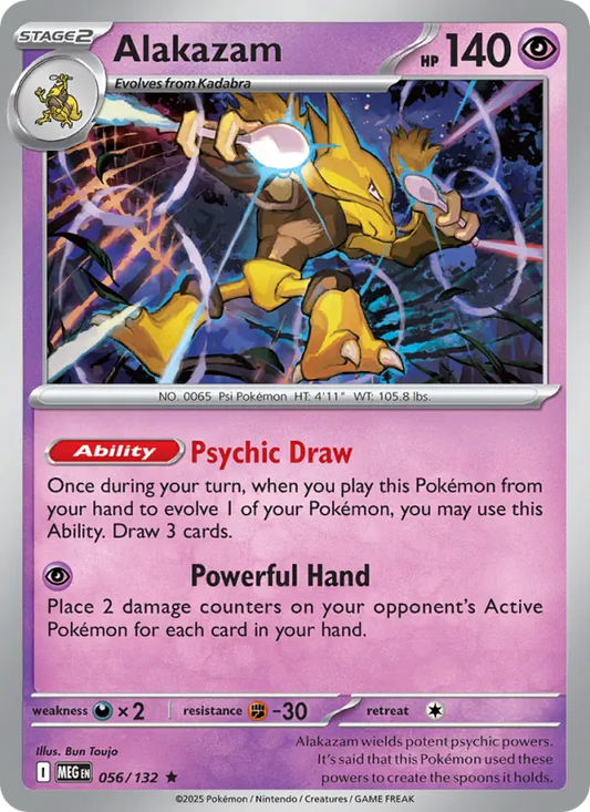 Alakazam 56 Mega Evolution Pokesingles