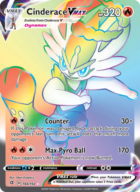 Cinderace VMAX 194 Rebel Clash Pokesingles