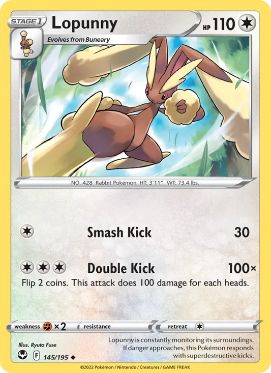 Lopunny 145 Silver Tempest Pokesingles