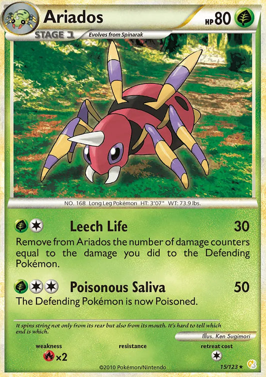 Ariados 15 HeartGold SoulSilver Pokesingles