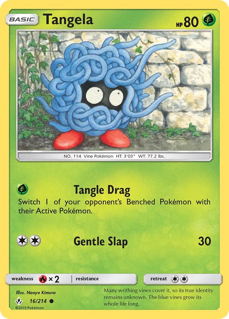 Tangela 16 Unbroken Bonds Pokesingles