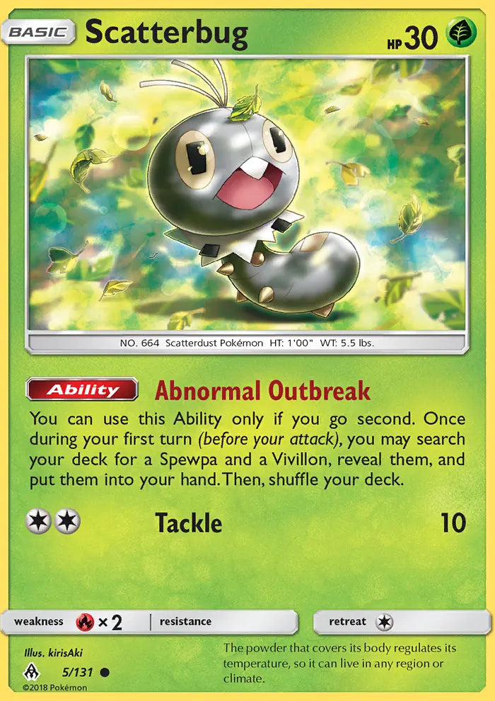 Scatterbug 5 Forbidden Light Pokesingles