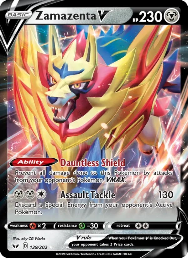 Zamazenta V 139 Sword & Shield Pokesingles