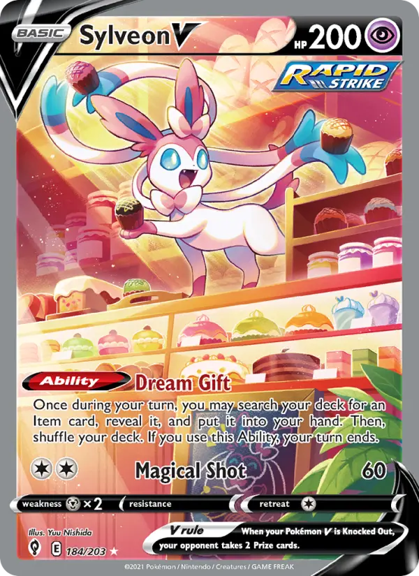 Sylveon V 184 Evolving Skies Pokesingles