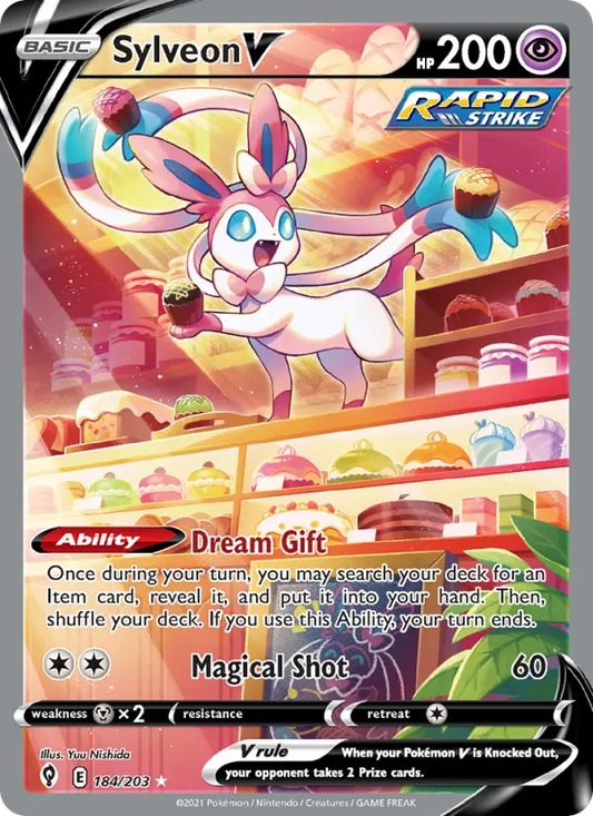Sylveon V 184 Evolving Skies Pokesingles