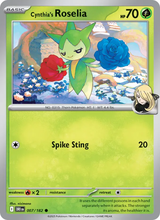 Cynthia's Roselia 7 Destined Rivals Pokesingles