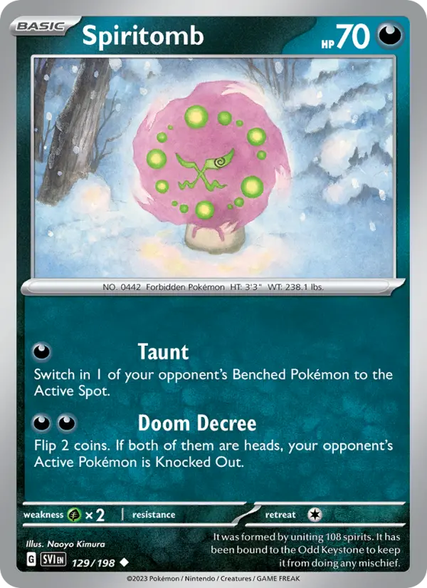 Spiritomb 129 Scarlet & Violet Pokesingles