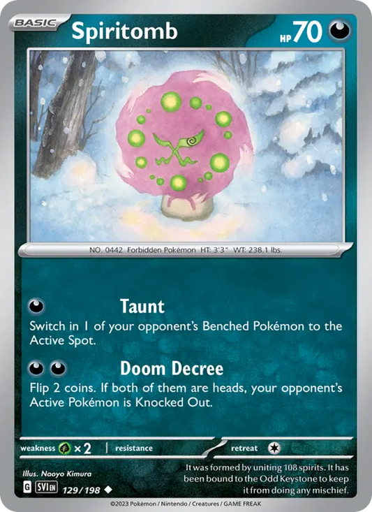 Spiritomb 129 Scarlet & Violet Pokesingles