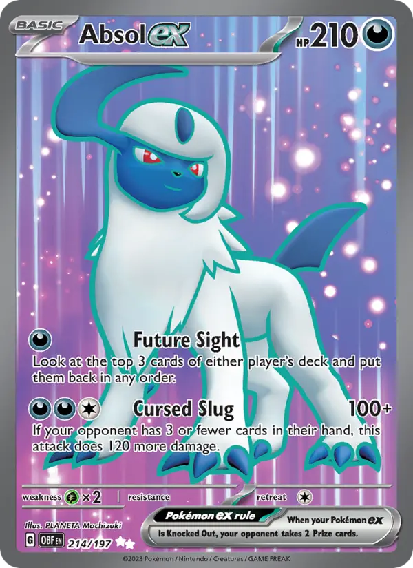 Absol ex 214 Obsidian Flames Pokesingles