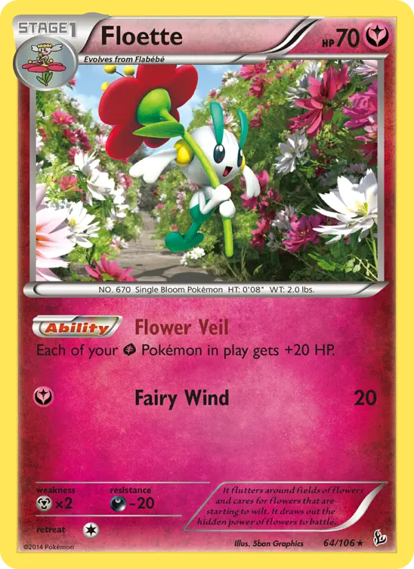 Floette 64 Flashfire Pokesingles