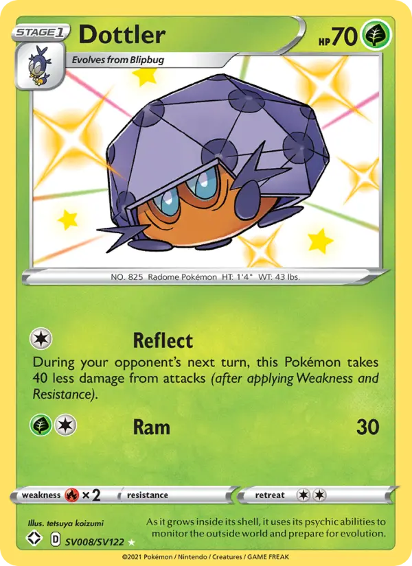 Dottler SV008 Shining Fates Pokesingles