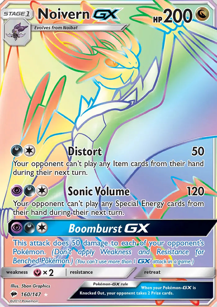 Noivern GX 160 Burning Shadows Pokesingles
