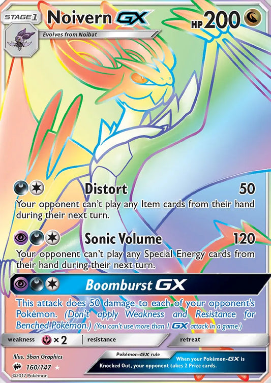 Noivern GX 160 Burning Shadows Pokesingles