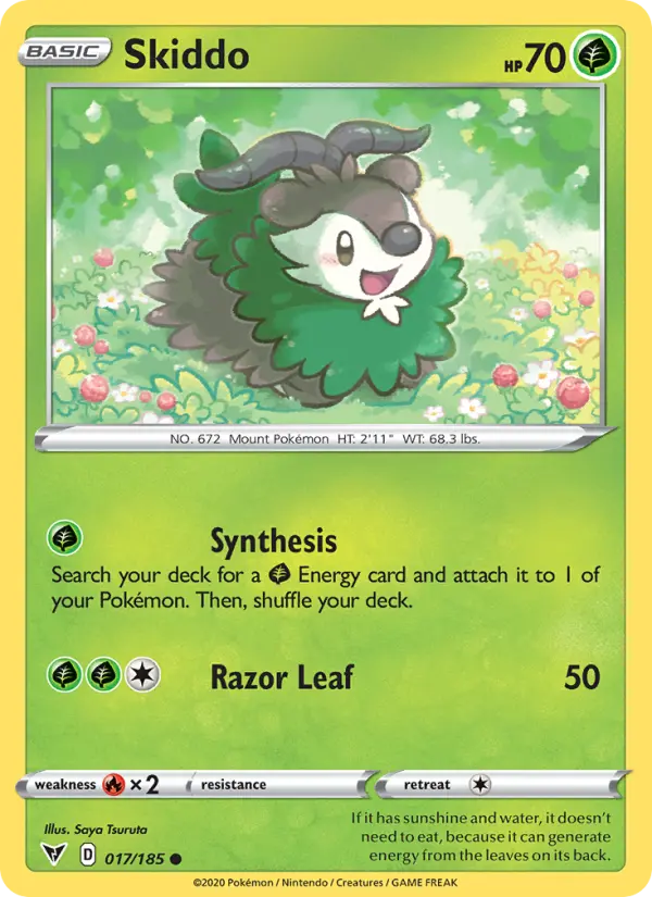 Skiddo 17 Vivid Voltage Pokesingles
