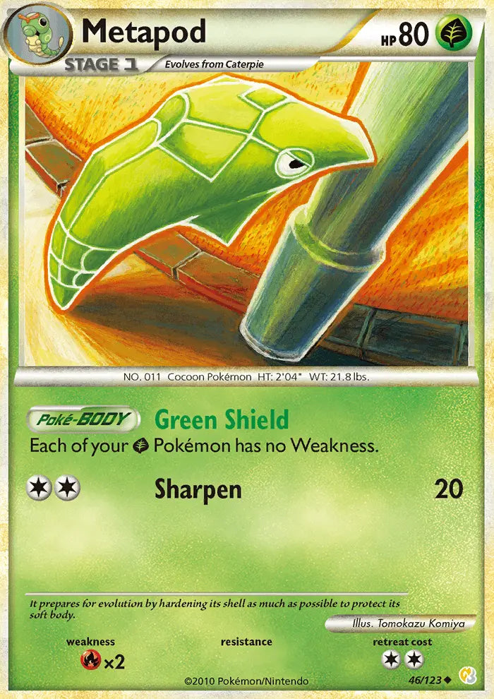 Metapod 46 HeartGold SoulSilver Pokesingles