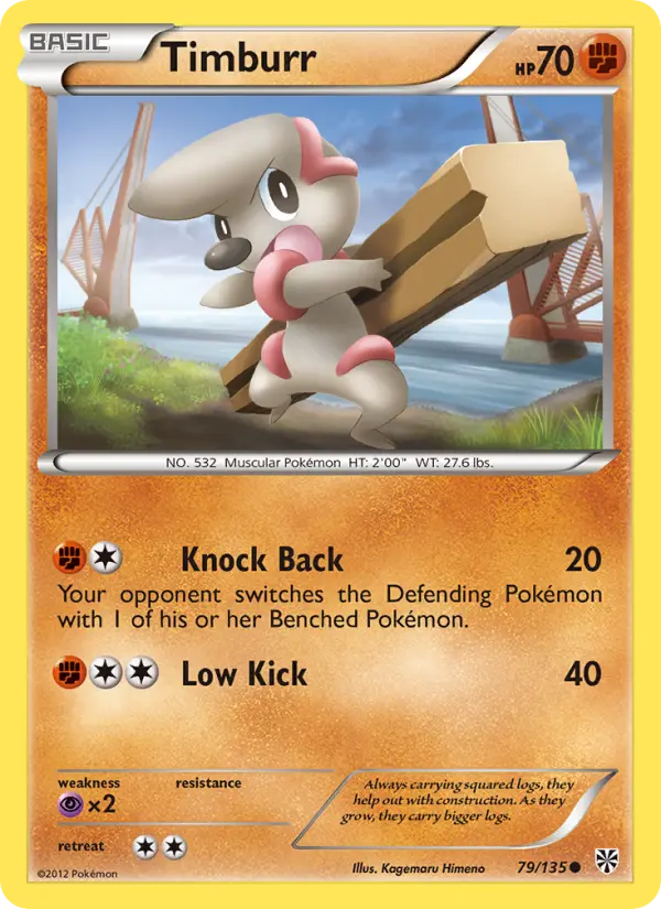Timburr 79 Plasma Storm Pokesingles
