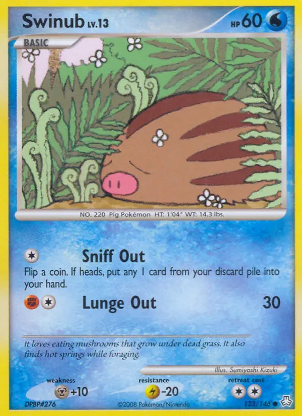 Swinub 123 Legends Awakened Pokesingles