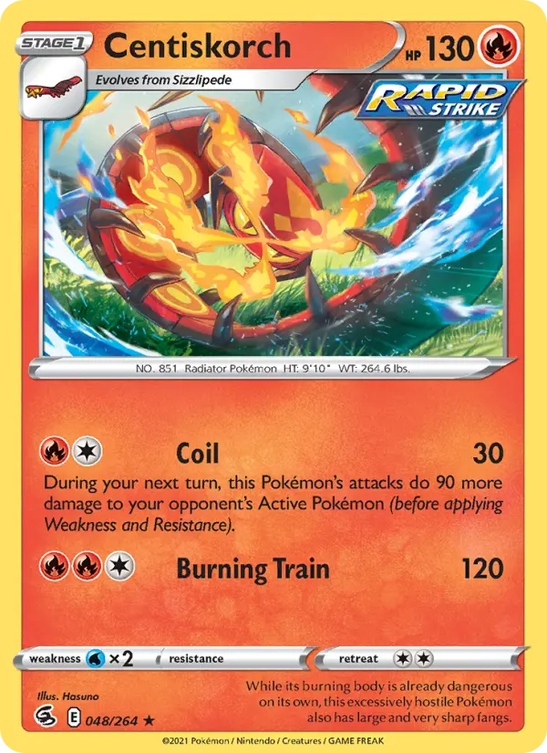 Centiskorch 48 Fusion Strike Pokesingles