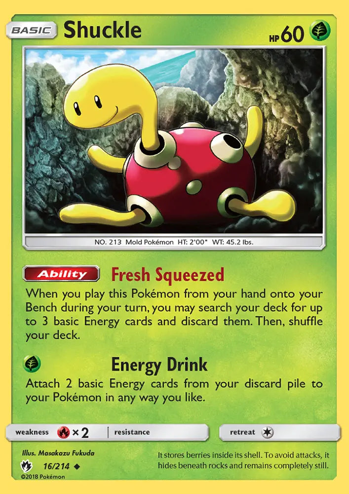 Shuckle 16 Lost Thunder Pokesingles
