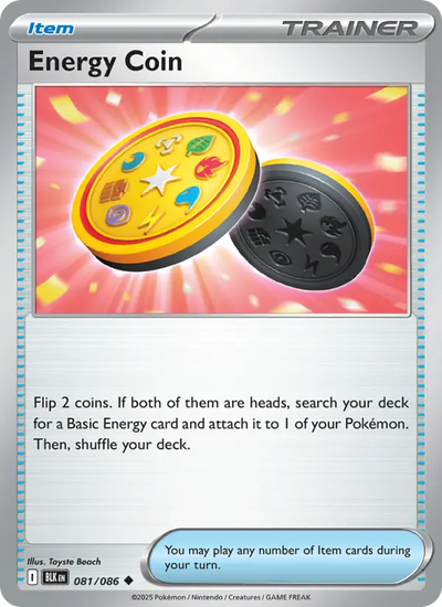 Energy Coin 81 Black Bolt Pokesingles