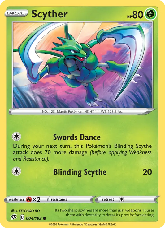 Scyther 4 Rebel Clash Pokesingles
