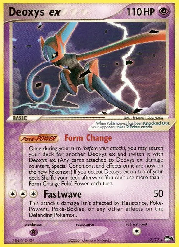 Deoxys ex 17 POP Series 4 Pokesingles