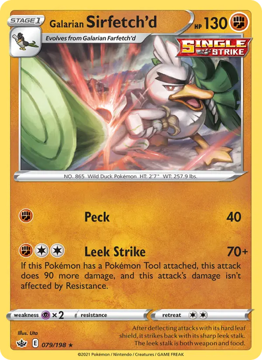 Galarian Sirfetch'd 79 Chilling Reign Pokesingles