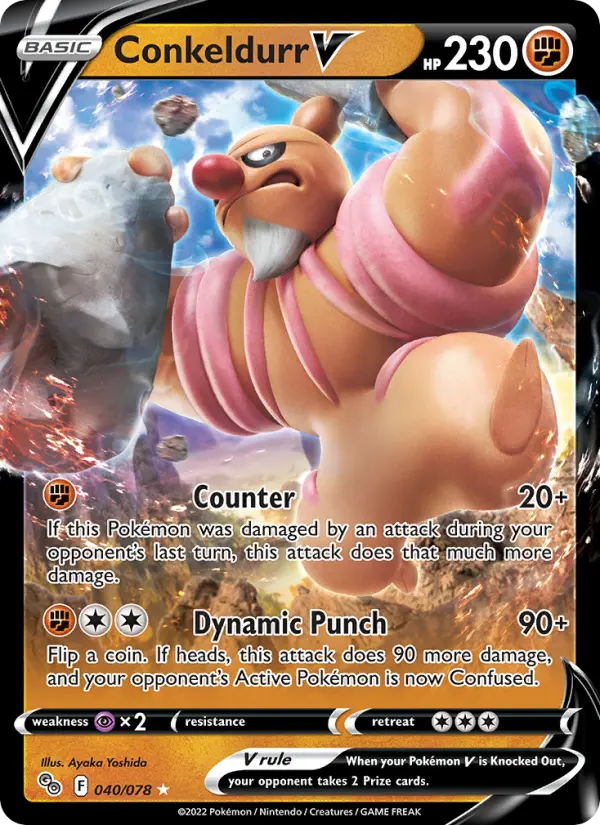 Conkeldurr V 40 Pokémon GO Pokesingles