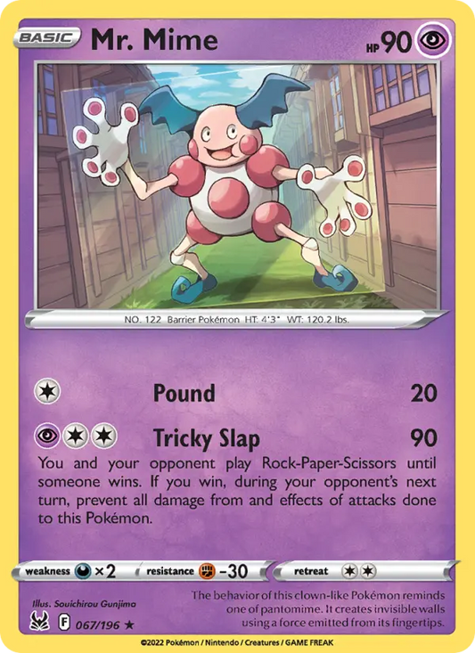 Mr. Mime 67 Lost Origin Pokesingles