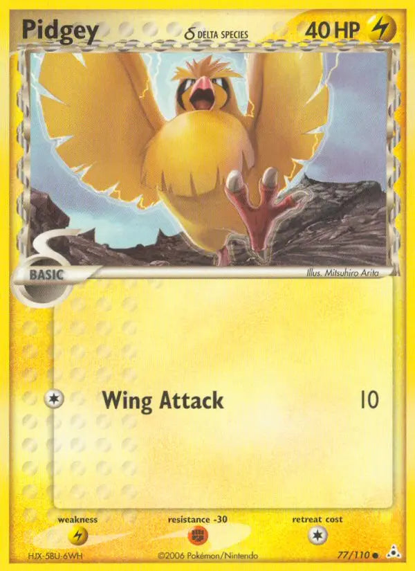 Pidgey δ 77 Holon Phantoms Pokesingles