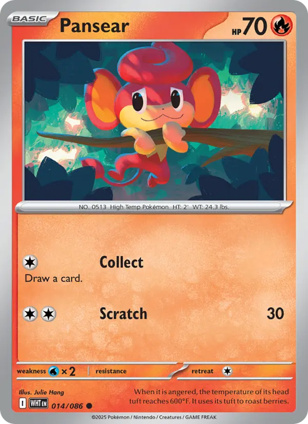 Pansear 14 White Flare Pokesingles