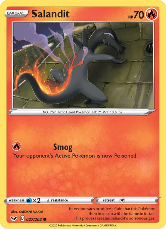 Salandit 27 Sword & Shield Pokesingles