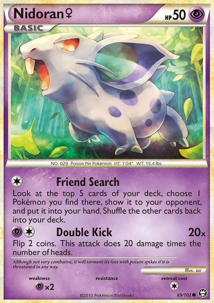 Nidoran♀ 69 Triumphant Pokesingles