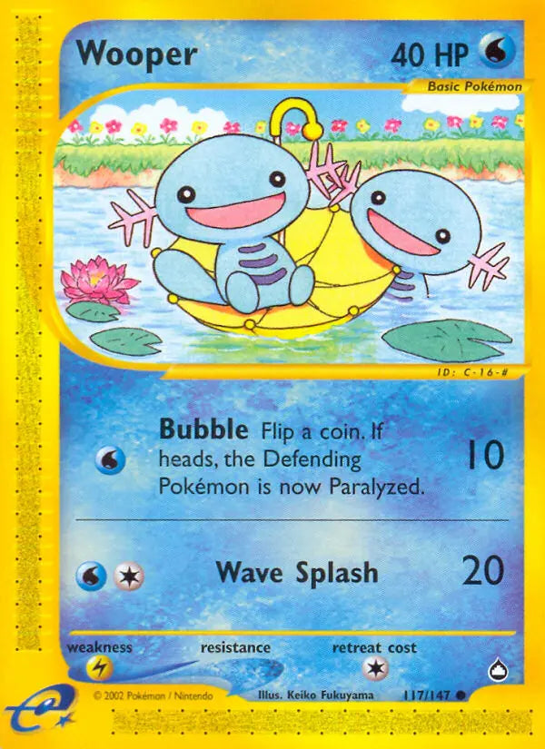 Wooper 117 Aquapolis Pokesingles