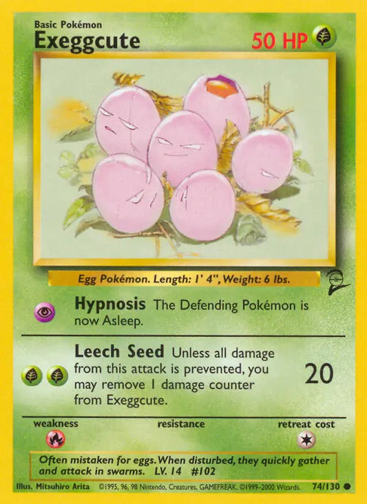 Exeggcute 74 Base Set 2 Pokesingles