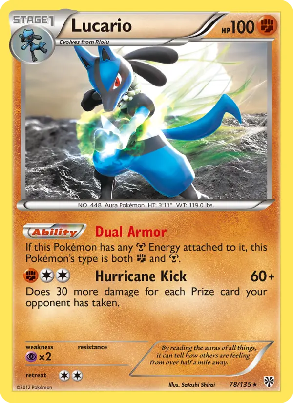Lucario 78 Plasma Storm Pokesingles