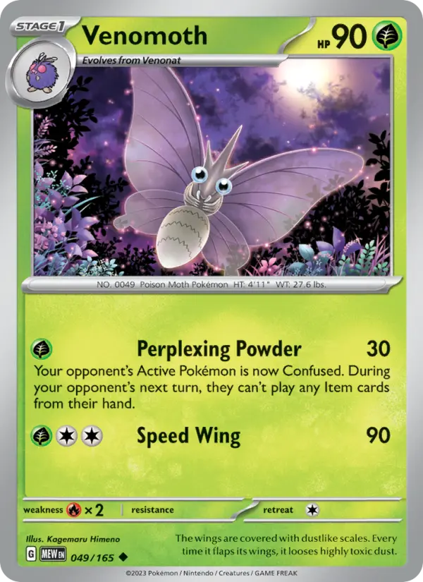 Venomoth 49 151 Pokesingles