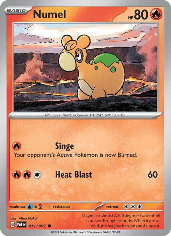 Numel 11 Paldean Fates Pokesingles