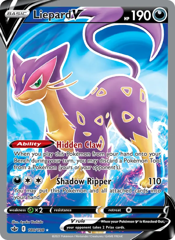 Liepard V 180 Chilling Reign Pokesingles