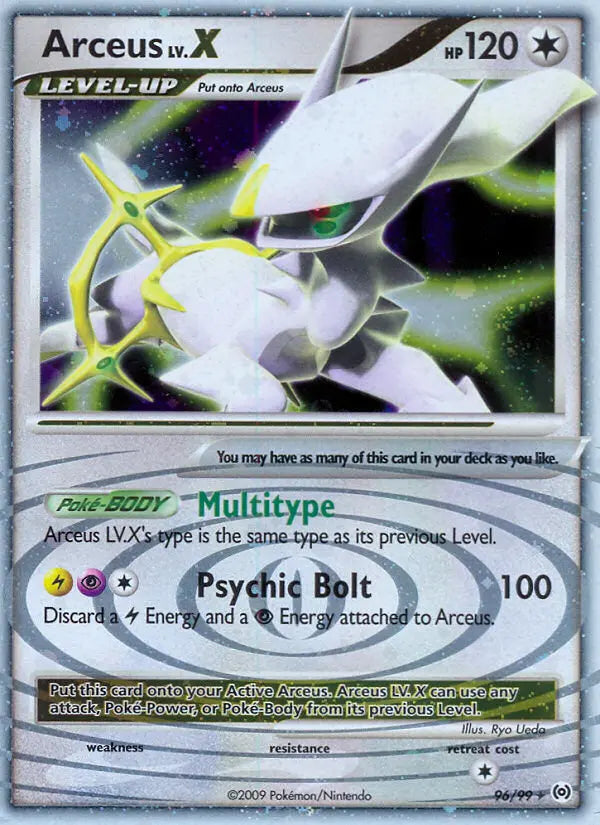 Arceus LV. X 96 Arceus Pokesingles