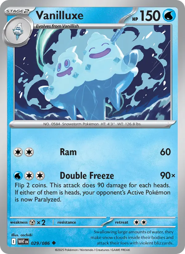 Vanilluxe 29 White Flare Pokesingles
