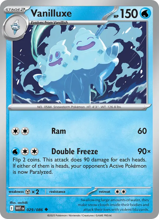 Vanilluxe 29 White Flare Pokesingles