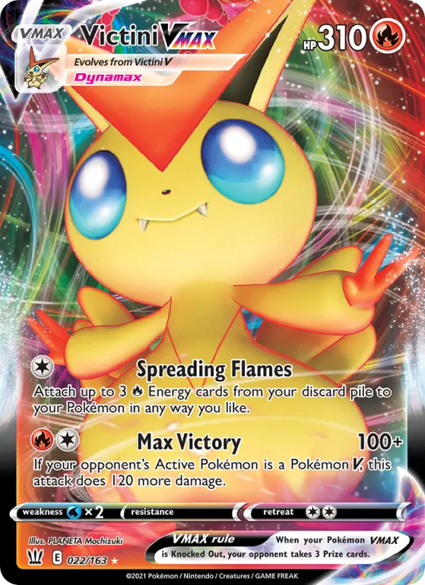 Victini VMAX 22 Battle Styles Pokesingles