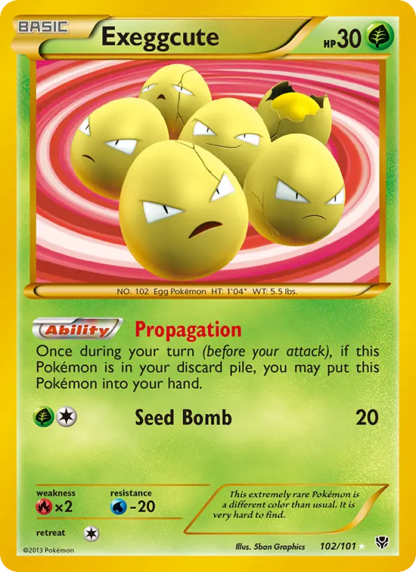 Exeggcute 102 Plasma Blast Pokesingles