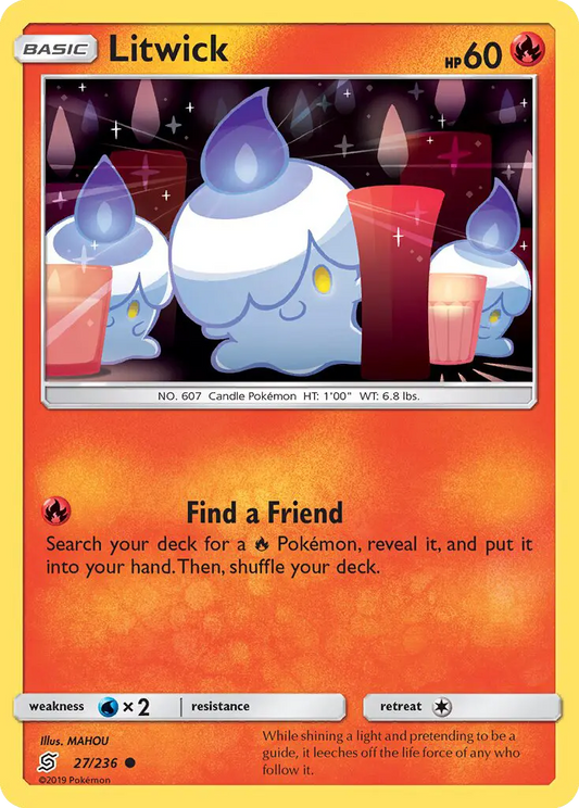 Litwick 27 Unified Minds Pokesingles