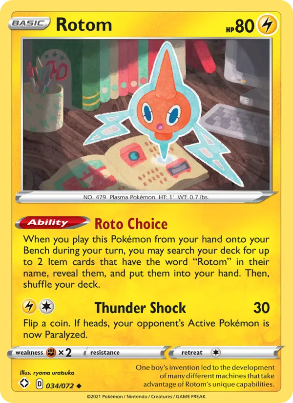 Rotom 34 Shining Fates Pokesingles